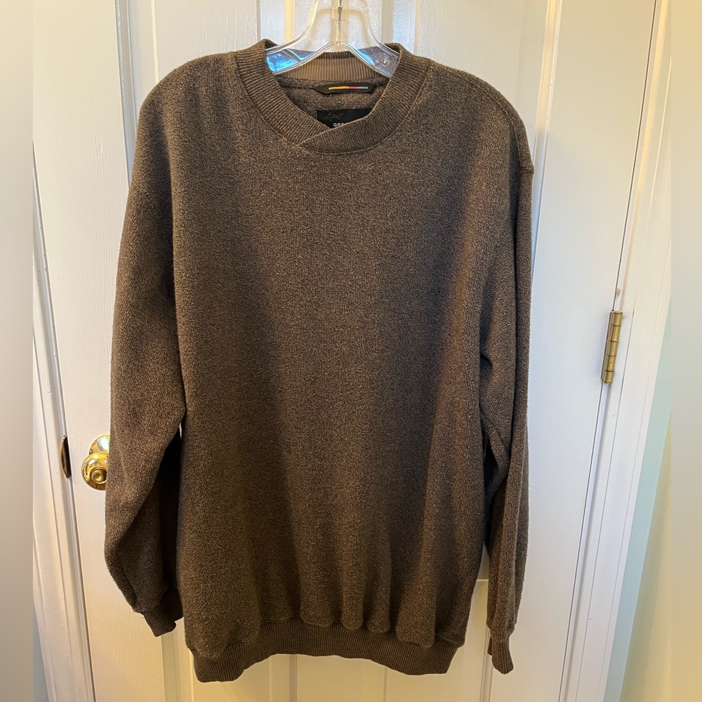 Greg Norman Men's Brown Sweater Mens Lg